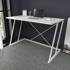 Стол, Асир, 114x60x75 см, белый цена и информация | Компьютерные, письменные столы | pigu.lt