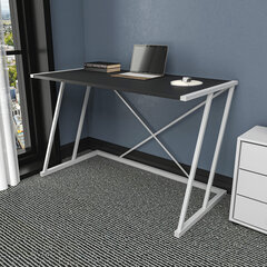 Стол, Асир, 114x60x75 см, белый/темно-серый цена и информация | Компьютерные, письменные столы | pigu.lt