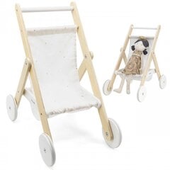 Деревянная коляска для кукол VIGA цена и информация | Игрушки для девочек | pigu.lt