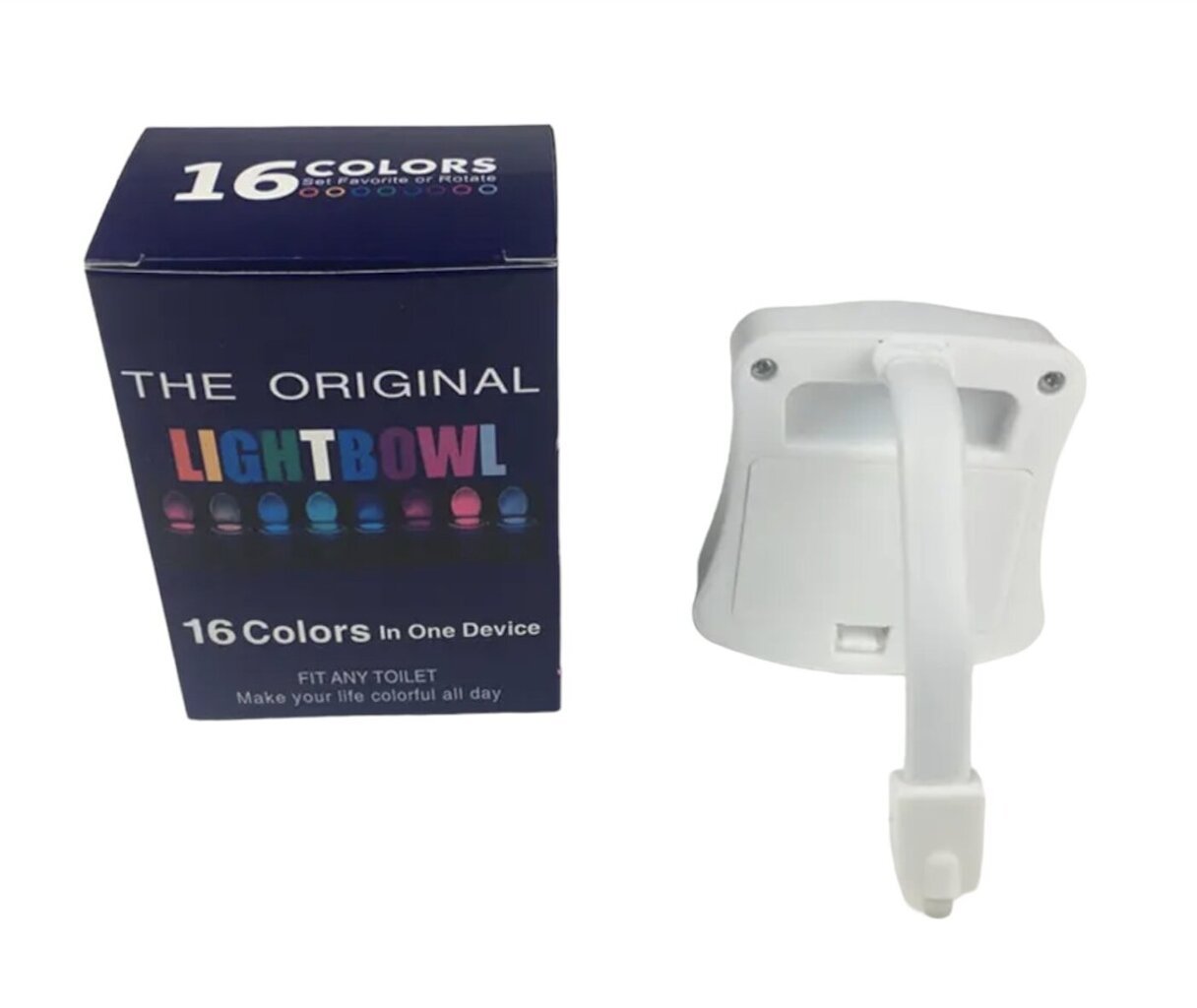 LED tualeto šviestuvas, 16 spalvų kaina ir informacija | Vonios kambario aksesuarai | pigu.lt