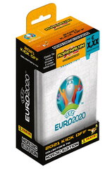 Futbolo kortelės Panini Uefa Euro 2020 Adrenalyn XL Kick off 2021 Mega tin Nordic edition kaina ir informacija | Kolekcinės kortelės | pigu.lt