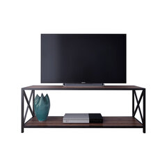 TV stovas Asir, 120x33x45,7 cm, juodas/rudas kaina ir informacija | TV staliukai | pigu.lt