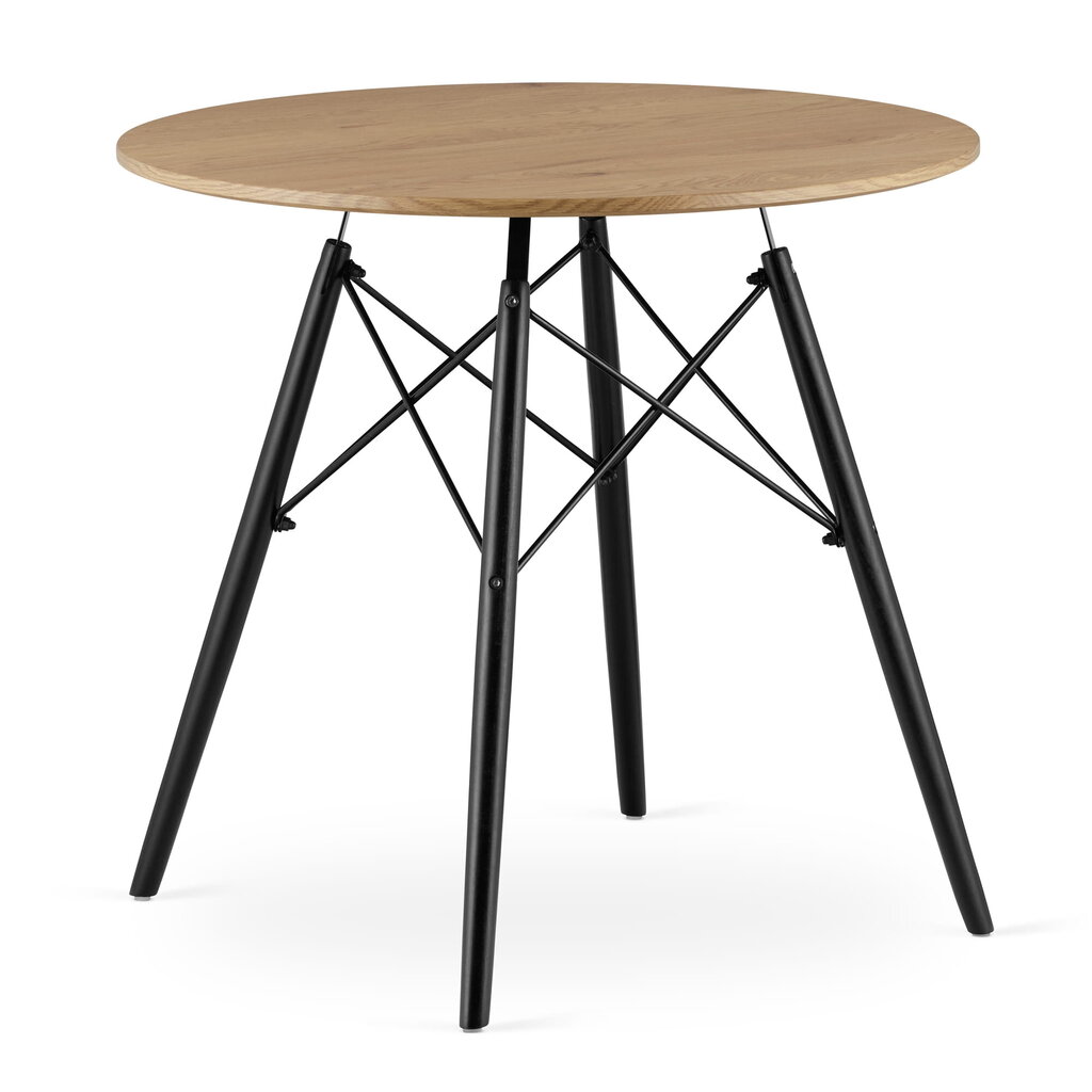 Stalas, rudas kaina ir informacija | Virtuvės ir valgomojo stalai, staliukai | pigu.lt
