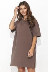 Платье-туника женское Numinou, коричневый цена и информация | Платья | pigu.lt