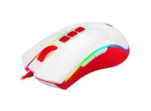 Redragon Cobra White/Red (M711C) kaina ir informacija | Pelės | pigu.lt