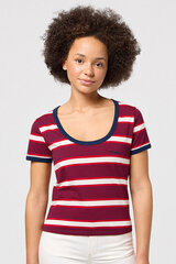 Marškinėliai moterims Wrangler 112350311, raudoni kaina ir informacija | Marškinėliai moterims | pigu.lt