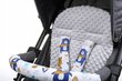 Vaikiško vežimėlio dvipusis įdėklas Babymam, 71x35 cm, grey kaina ir informacija | Vežimėlių priedai | pigu.lt