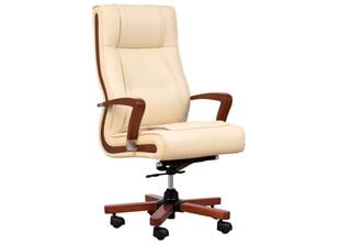 Kėdė Ambassador, 63x51x123 cm, smėlio spalvos kaina ir informacija | Biuro kėdės | pigu.lt