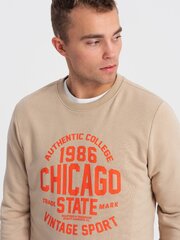 Džemperis vyrams Ombre Clothing 124568-7, smėlio spalvos kaina ir informacija | Džemperiai vyrams | pigu.lt