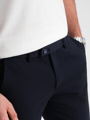 мужские элегантные брюки-чиносы классического кроя - темно-синие v3 om-pacp-0191 124483-7 цена и информация | Мужские брюки | pigu.lt