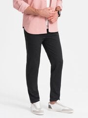 Мужские классические брюки чинос с тонкой текстурой — графитовый v4 om-pacp-0188 124474-7 цена и информация | Мужские брюки | pigu.lt