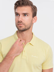 Рубашка-поло трикотажной вязки пике - желтая v4 s1746 124421-7 цена и информация | Мужские футболки | pigu.lt