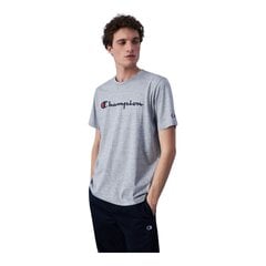 Champion marškinėliai vyrams 85228, pilki цена и информация | Мужские футболки | pigu.lt
