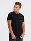 Marškinėliai vyrams Ombre Clothing 124343-7, juodi цена и информация | Vyriški marškinėliai | pigu.lt