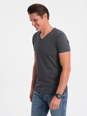 Marškinėliai vyrams Ombre Clothing, pilki kaina ir informacija | Vyriški marškinėliai | pigu.lt