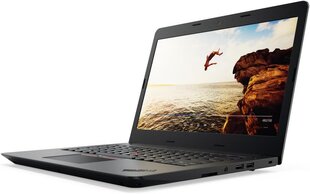 Lenovo ThinkPad E470 14", Intel Core i7-7500U, 8GB, 1TB HDD, WIN 10, Juodas цена и информация | Ноутбуки | pigu.lt