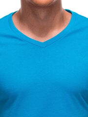 мужская однотонная футболка с v-образным вырезом em-tsbs-0101 - бирюзовый v7 124262-7 цена и информация | Футболка мужская | pigu.lt