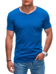 мужская базовая футболка с v-образным вырезом em-tsbs-0101 - синяя v5 124260-7 цена и информация | Мужские футболки | pigu.lt