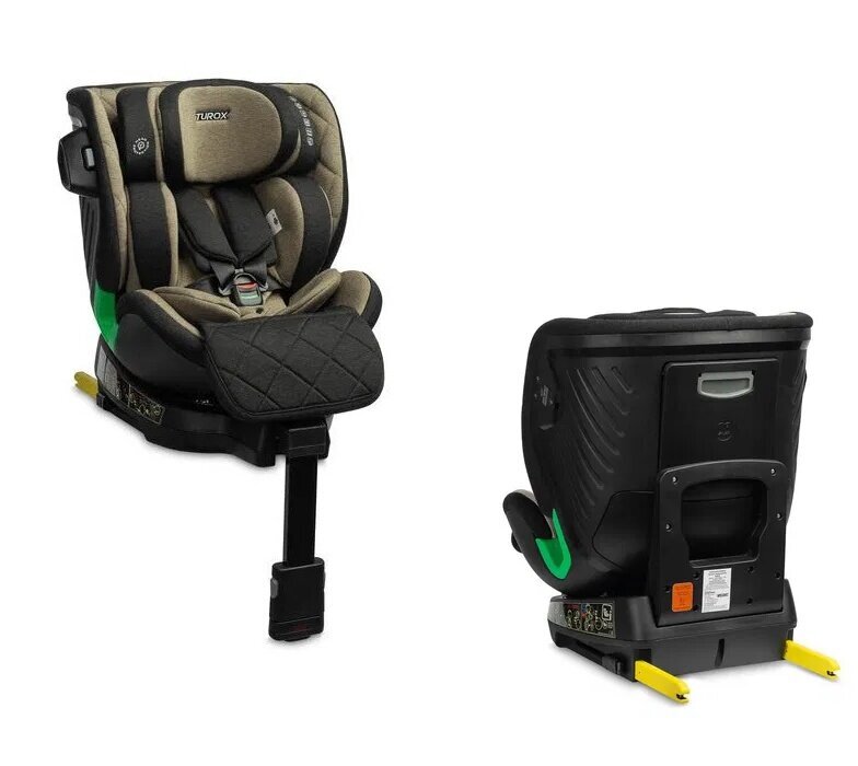 Automobilinė kėdutė Caretero Turox I-Size, 0-18 mėn, Khaki kaina ir informacija | Autokėdutės | pigu.lt