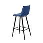 2-ių baro kėdžių komplektas Home4You Chilli, mėlynas kaina ir informacija | Virtuvės ir valgomojo kėdės | pigu.lt
