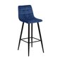 2-ių baro kėdžių komplektas Home4You Chilli, mėlynas kaina ir informacija | Virtuvės ir valgomojo kėdės | pigu.lt