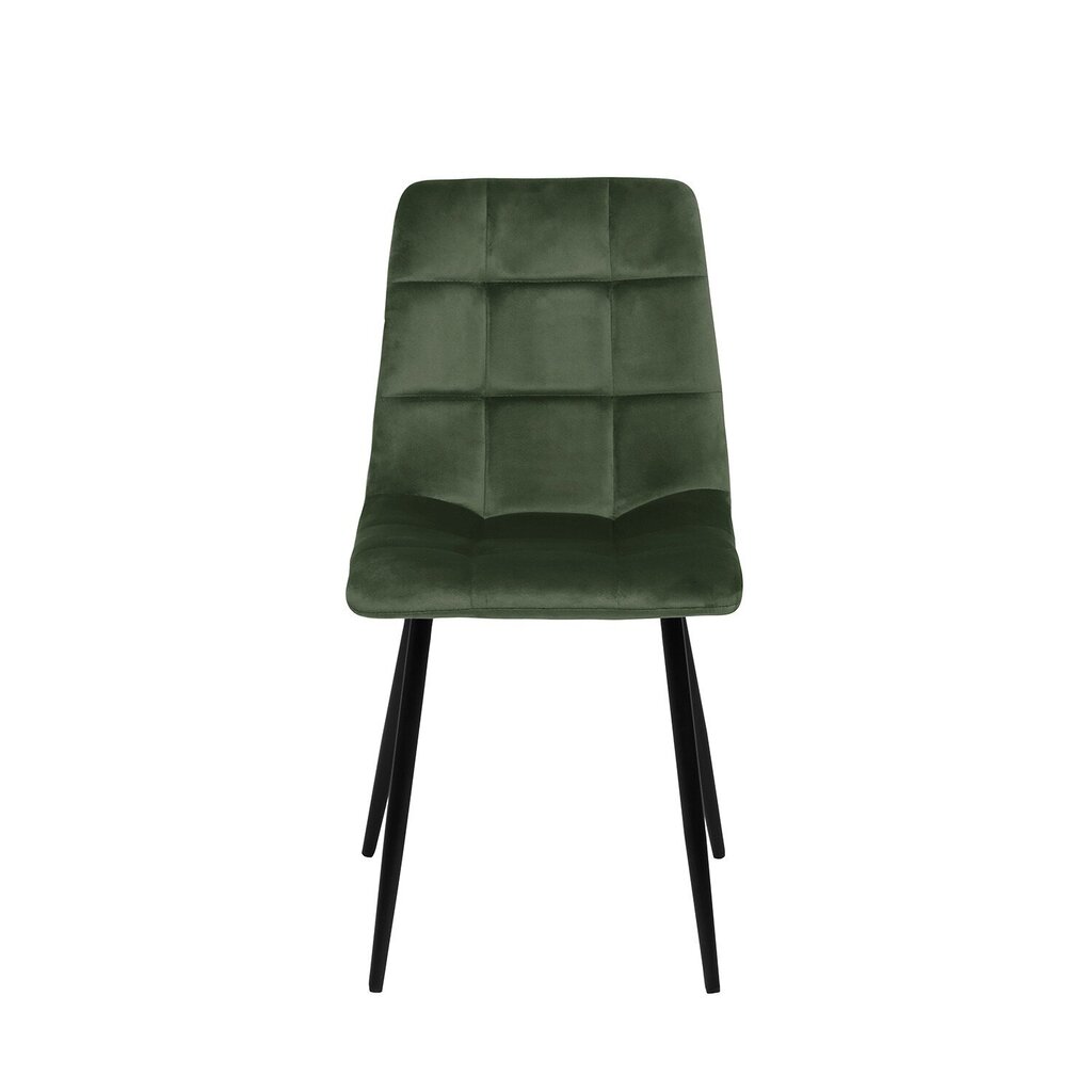 4-ių kėdžių komplektas Home4You Chilli, žalias цена и информация | Virtuvės ir valgomojo kėdės | pigu.lt
