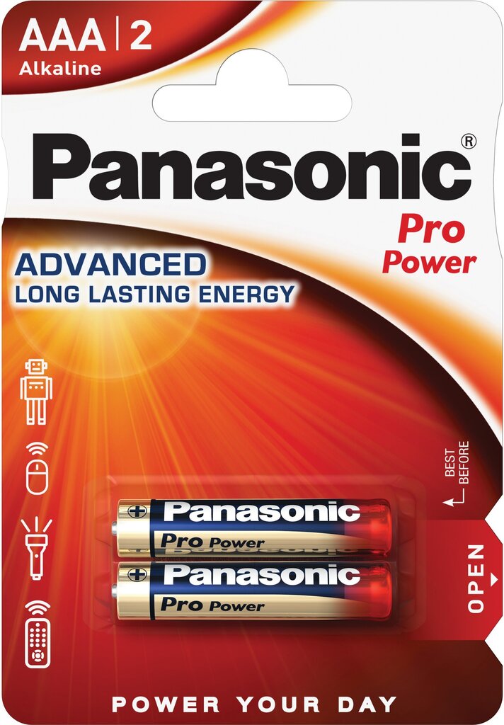 Panasonic Pro Power baterija LR03PPG/2B kaina ir informacija | Elementai | pigu.lt