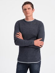 Megztinis vyrams Ombre Clothing 124229-7, mėlynas kaina ir informacija | Megztiniai vyrams | pigu.lt