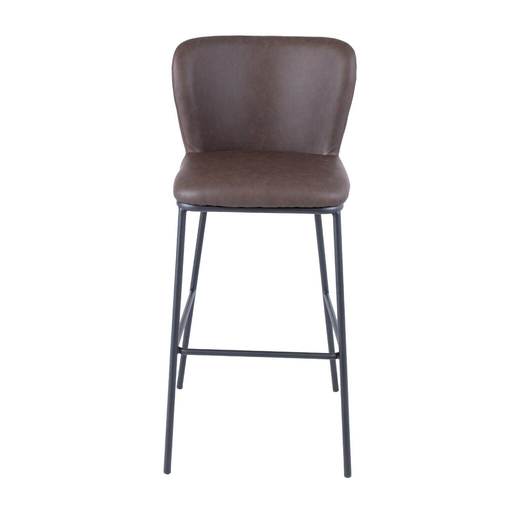 2-ių baro kėdžių komplektas Home4You Savoy, rudas kaina ir informacija | Virtuvės ir valgomojo kėdės | pigu.lt