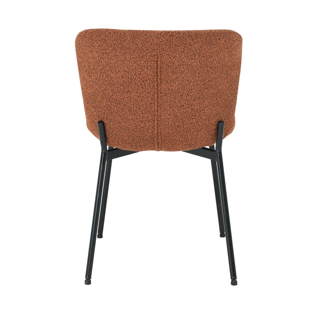 4-ių kėdžių komplektas Home4You Manolo, rudas цена и информация | Virtuvės ir valgomojo kėdės | pigu.lt