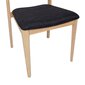 2-ių kėdžių komplektas Home4You Lena, pilkas/rudas kaina ir informacija | Virtuvės ir valgomojo kėdės | pigu.lt