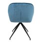 2-ių kėdžių komplektas Home4You Brit, mėlynas цена и информация | Virtuvės ir valgomojo kėdės | pigu.lt