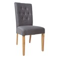 Комплект из 2 обеденных стульев QUEEN 64x46xH102см, серый