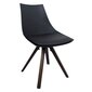 4-ių kėdžių komplektas Home4You Adele, juodas цена и информация | Virtuvės ir valgomojo kėdės | pigu.lt