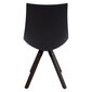 4-ių kėdžių komplektas Home4You Adele, juodas цена и информация | Virtuvės ir valgomojo kėdės | pigu.lt