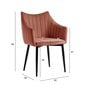 2-ių kėdžių komplektas Home4You Breta, rožinis цена и информация | Virtuvės ir valgomojo kėdės | pigu.lt