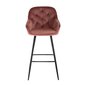 2-ių baro kėdžių komplektas Home4You Brita, rožinis kaina ir informacija | Virtuvės ir valgomojo kėdės | pigu.lt