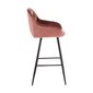 2-ių baro kėdžių komplektas Home4You Brita, rožinis kaina ir informacija | Virtuvės ir valgomojo kėdės | pigu.lt