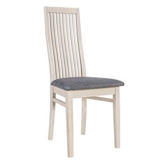 2-ių kėdžių komplektas Home4You Oxford, pilkas/baltas kaina ir informacija | Virtuvės ir valgomojo kėdės | pigu.lt