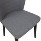 2-ių kėdžių komplektas Home4You Lisbon, pilkas/juodas kaina ir informacija | Virtuvės ir valgomojo kėdės | pigu.lt