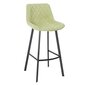 2-ių baro kėdžių komplektas Home4You Naomi, žalias цена и информация | Virtuvės ir valgomojo kėdės | pigu.lt
