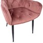 2-ių kėdžių komplektas Home4You Brita, rožinis kaina ir informacija | Virtuvės ir valgomojo kėdės | pigu.lt
