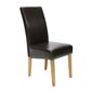 2-ių kėdžių komplektas Home4You Tiffany, rudas цена и информация | Virtuvės ir valgomojo kėdės | pigu.lt