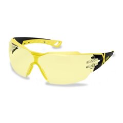 Защитные очки Uvex Pheos CX2, линзы желтые, покрытие supravision excellence (анти-царапин, анти-туман), чёрно-жёлтые, 3 шт цена и информация | Защита для лица и головы | pigu.lt