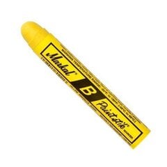 Tvirtas dažų žymeklis Markal B Paintstik, 17mm, geltonas kaina ir informacija | Mechaniniai įrankiai | pigu.lt