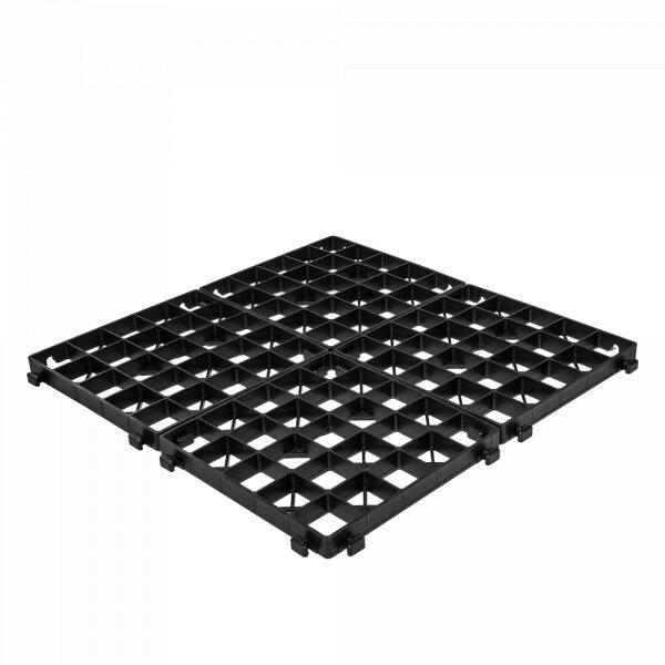 Sodo grotelės Optimal grid juodos, aukštis 30mm / 333x333mm, 10 vnt. цена и информация | Šiltnamiai | pigu.lt