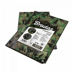 Brezentas Bradas Camoforest 2 x 3m, 90g/m², 5 vnt. kaina ir informacija | Sodo įrankiai | pigu.lt