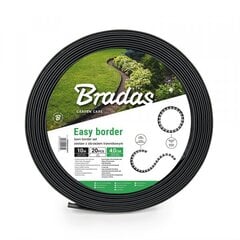 Vejos bordiūro rinkinys Bradas Easy Border 40mm, 10m, juodas, 60 d, 3 vnt. kaina ir informacija | Tvoros ir jų priedai | pigu.lt