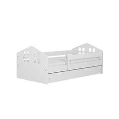 Кровать Kacper белая с ящиком и матрасом 180/80 цена и информация | Детские кровати | pigu.lt