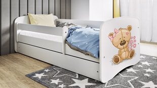 Vaikiška lova su stalčiumi be čiužinio Kocot Kids BabyDreams, balta kaina ir informacija | Vaikiškos lovos | pigu.lt